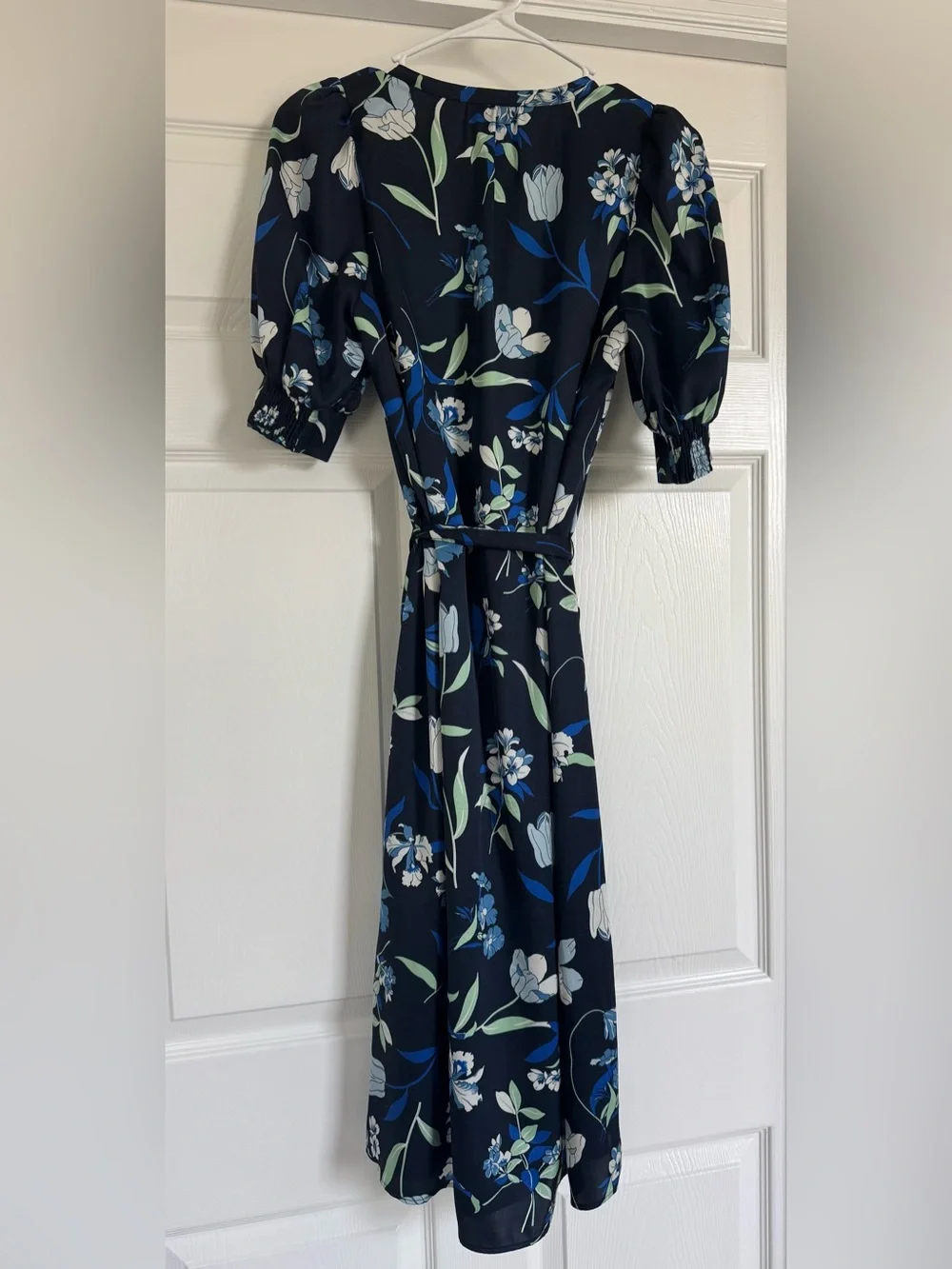 Ann Taylor Factory Navy Floral Midi Dress - Picture 2 of 6